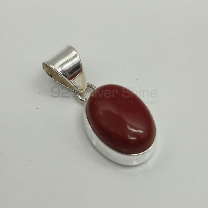 Red Jasper Gemstone Pendant In 925 Sterling Silver 925NSP12_6