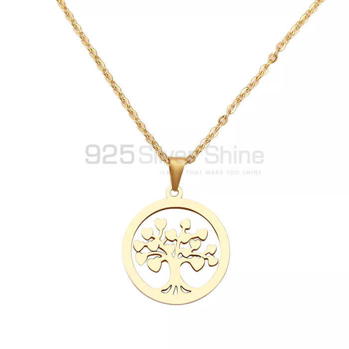 Round Life Of Tree Minimalist Necklace In 925 Silver TLMN610_3
