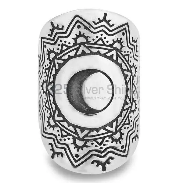 Scared Moon Mandala Ring Of The Lunar Face In 925 Silver 925MR110_0