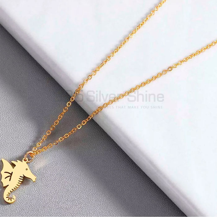 Seahorse Necklace, Animal Minimalist Necklace In 925 Sterling Silver AMN150_2