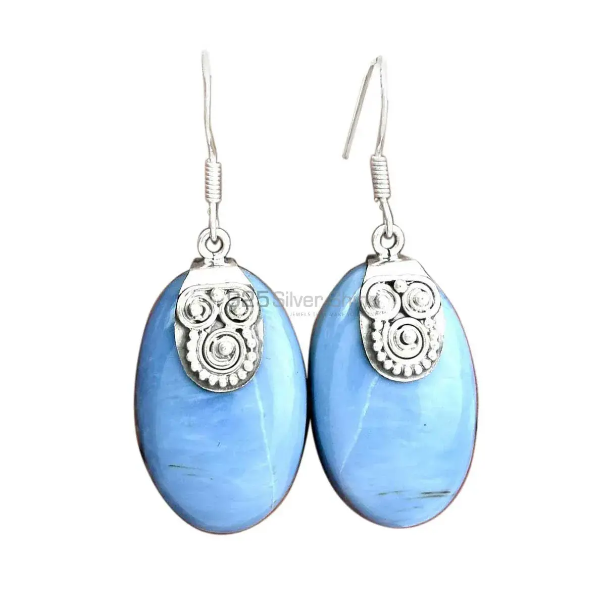 Semi Precious Agate Gemstone Earrings In 925 Sterling Silver Jewelry 925SE2528_0