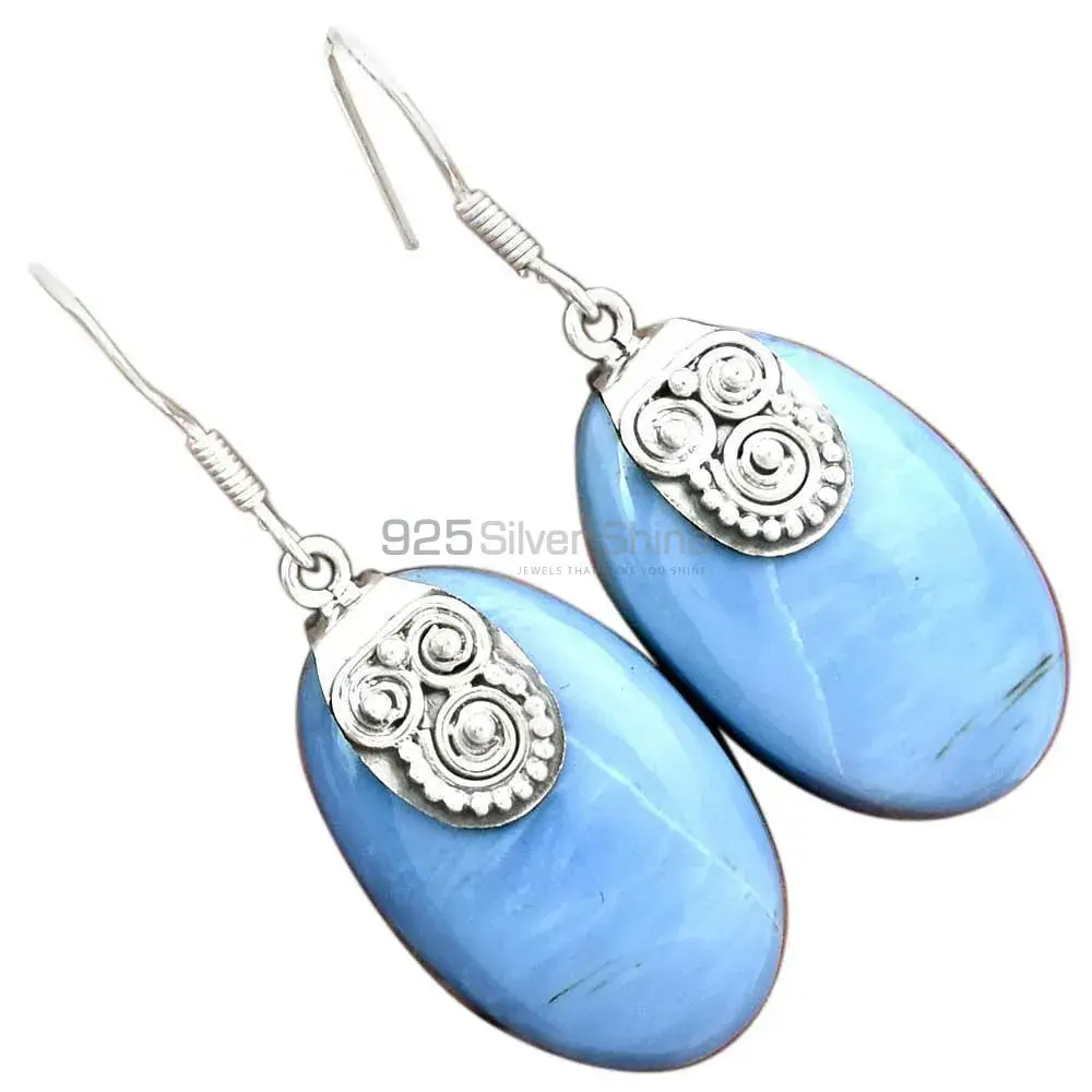 Semi Precious Agate Gemstone Earrings In 925 Sterling Silver Jewelry 925SE2528_1