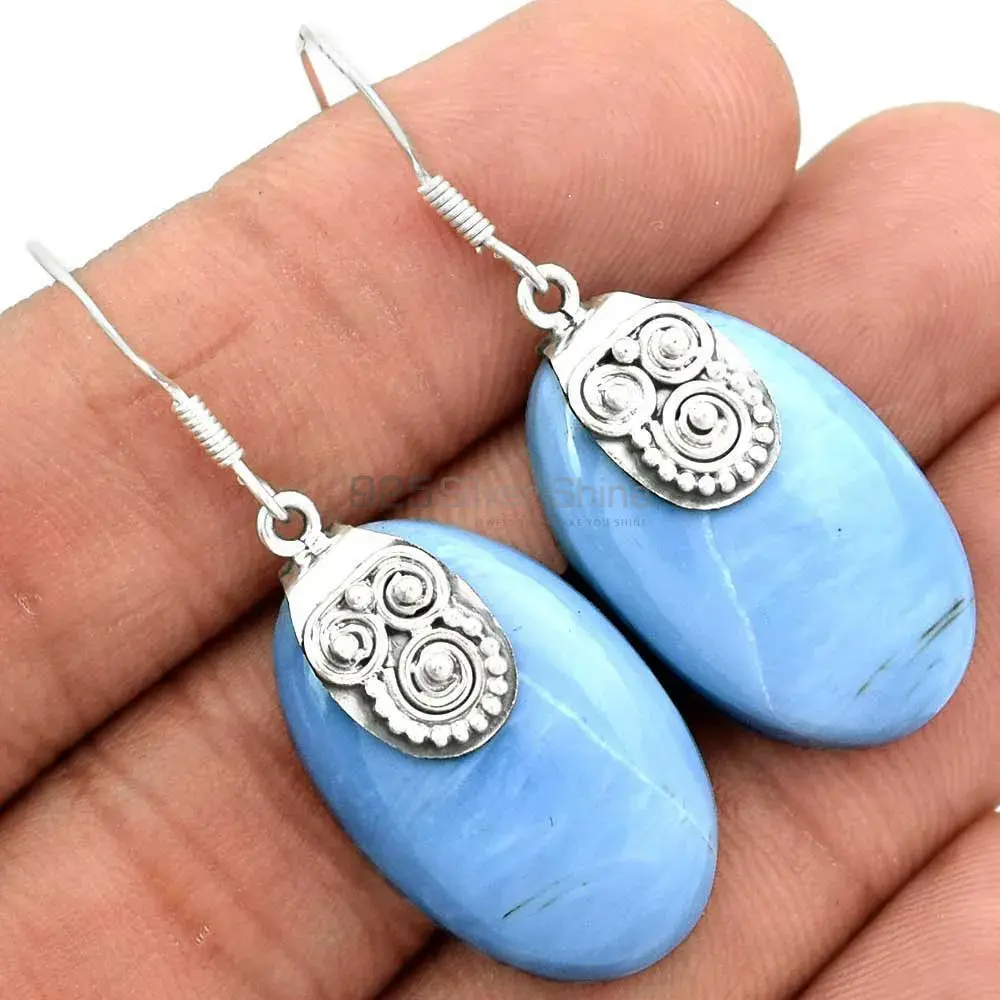 Semi Precious Agate Gemstone Earrings In 925 Sterling Silver Jewelry 925SE2528_2