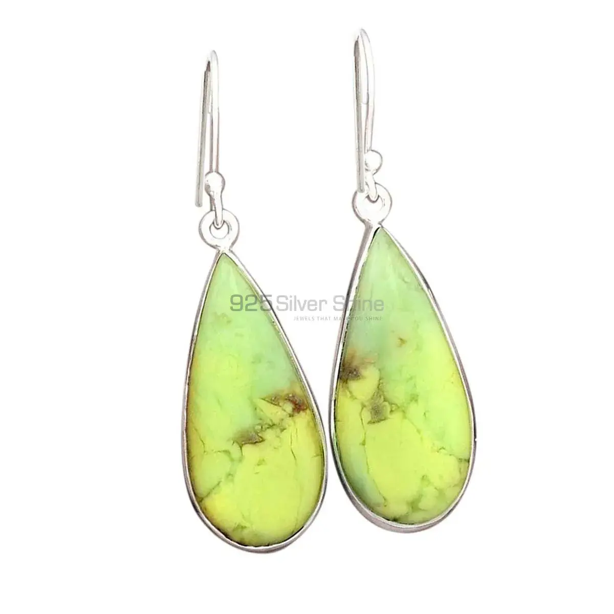 Semi Precious Agate Gemstone Earrings In 925 Sterling Silver 925SE2261_0
