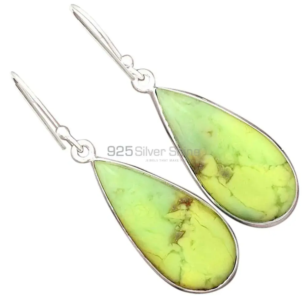 Semi Precious Agate Gemstone Earrings In 925 Sterling Silver 925SE2261_1