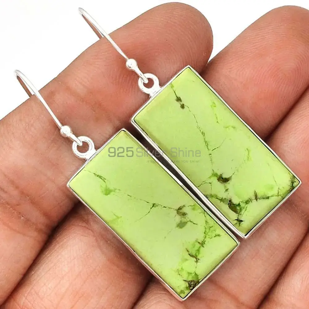 Semi Precious Agate Gemstone Earrings In Fine 925 Sterling Silver 925SE2267_1