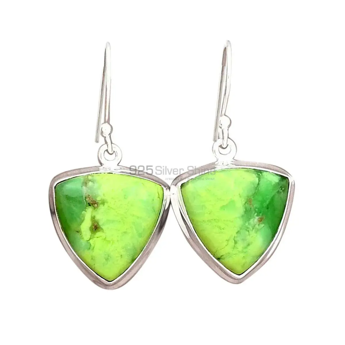 Semi Precious Agate Gemstone Earrings In Solid 925 Silver 925SE2264_0