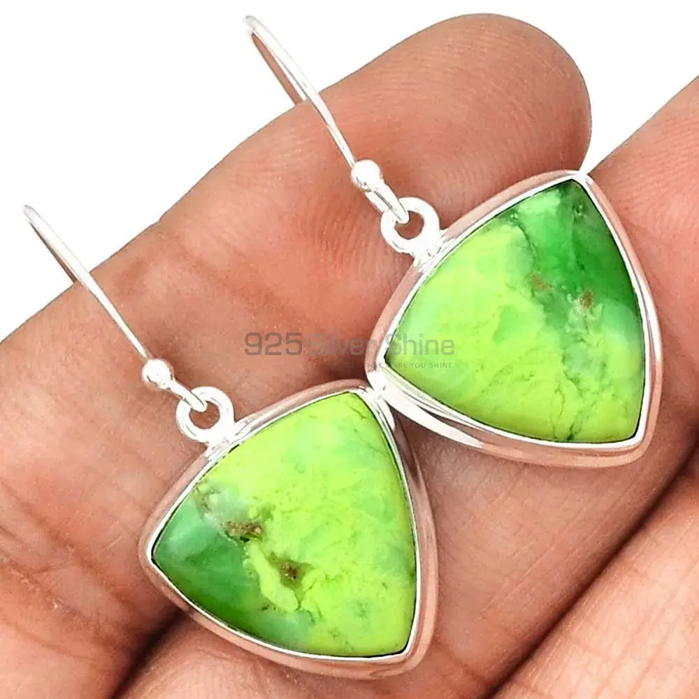 Semi Precious Agate Gemstone Earrings In Solid 925 Silver 925SE2264_0