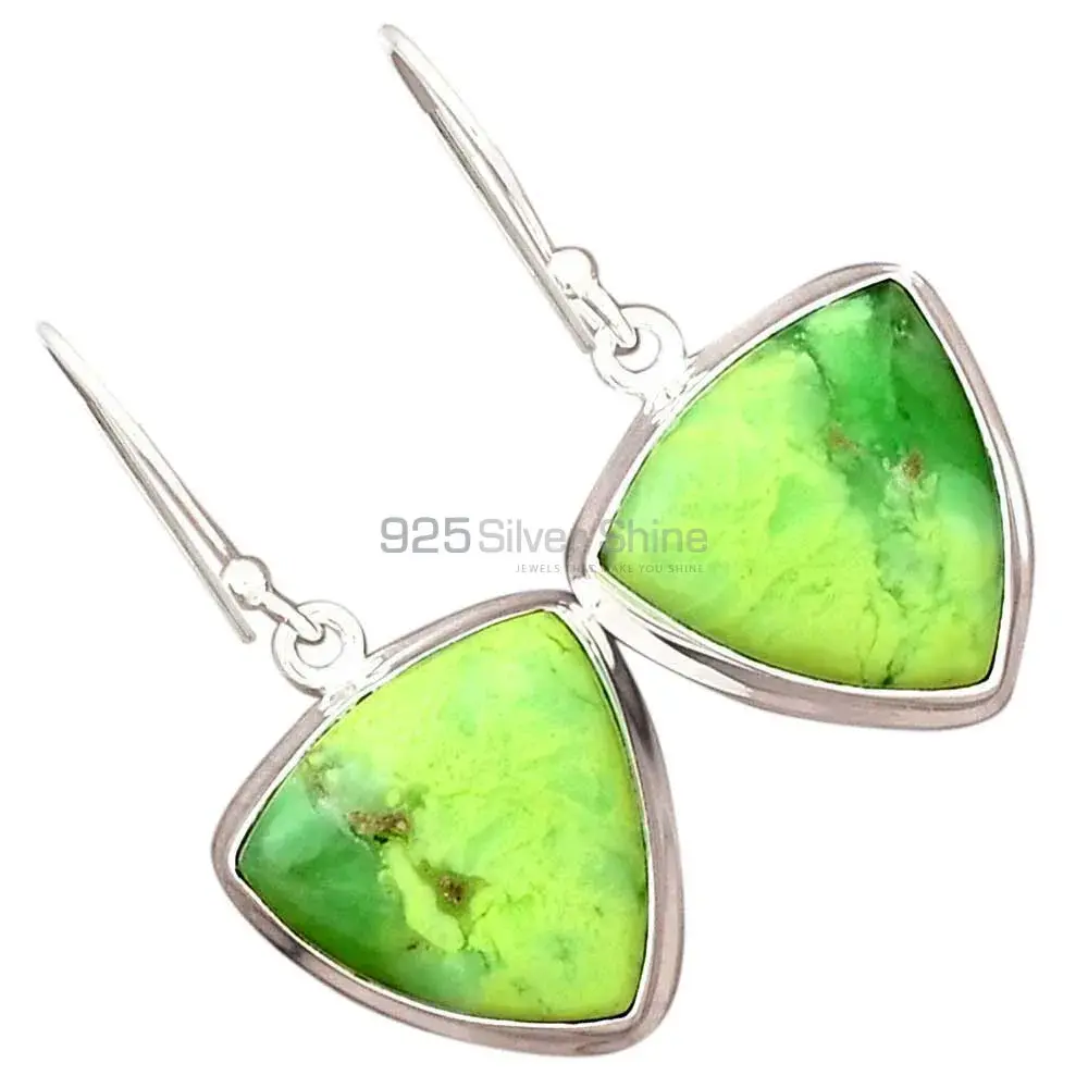 Semi Precious Agate Gemstone Earrings In Solid 925 Silver 925SE2264_1