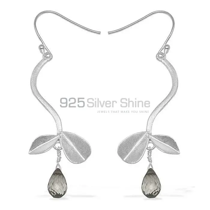 Semi Precious Amethyst Gemstone Earrings Suppliers In 925 Sterling Silver Jewelry 925SE731