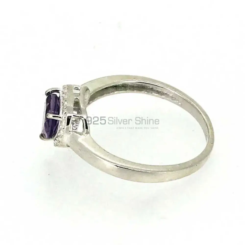 Natural Amethyst Sterling Silver Rings 925SR04-2_3