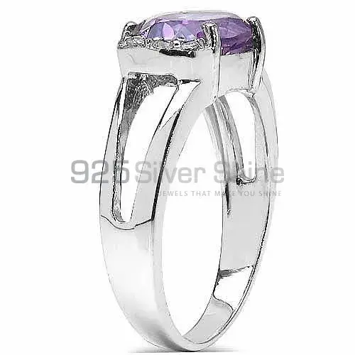 Semi Precious Amethyst Gemstone Rings Exporters In 925 Sterling Silver Jewelry 925SR3056_0