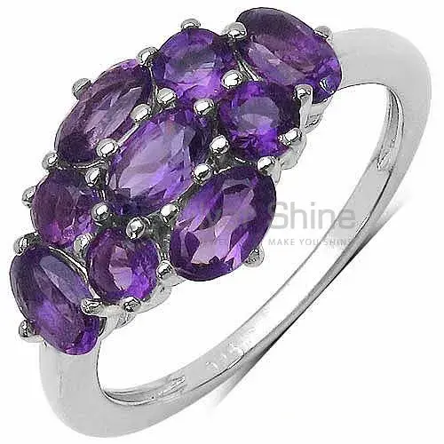 Semi Precious Amethyst Gemstone Rings In 925 Sterling Silver 925SR3278