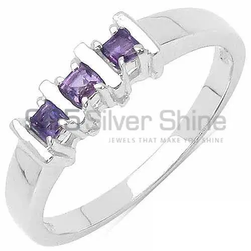 Semi Precious Amethyst Gemstone Rings In Fine 925 Sterling Silver 925SR3111