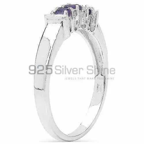 Semi Precious Amethyst Gemstone Rings In Fine 925 Sterling Silver 925SR3111_0