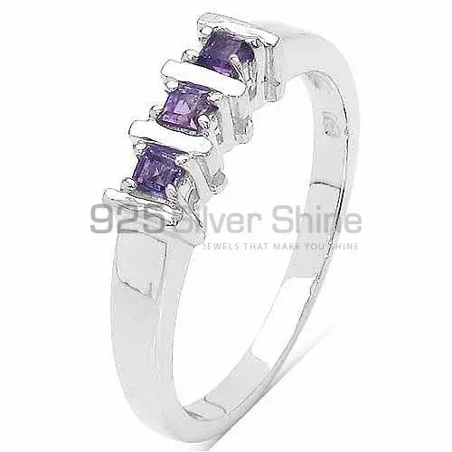 Semi Precious Amethyst Gemstone Rings In Fine 925 Sterling Silver 925SR3111_2