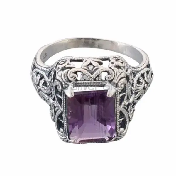 Semi Precious Amethyst Sterling Silver Rings 925SR3678