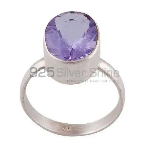 Amethyst Sterling Silver Couple Rings Jewelry 925SR3948