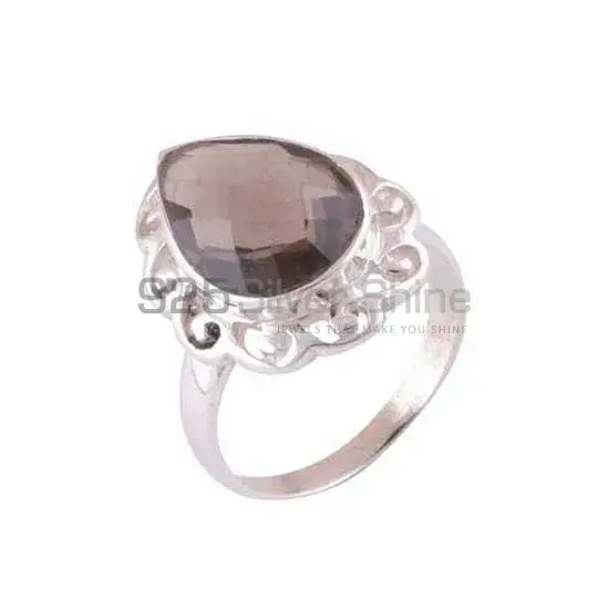 Sterling Silver Smoky Quartz Statement Rings 925SR3899_0