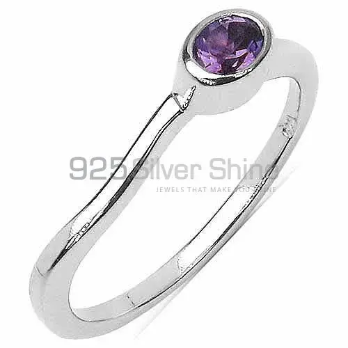 Stackable Amethyst Sterling Silver Rings 925SR3226