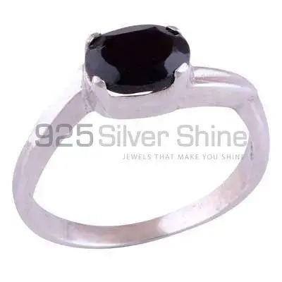 Semi Precious Black Onyx Gemstone Rings In 925 Sterling Silver 925SR3436