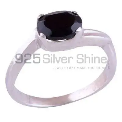 Semi Precious Black Onyx Gemstone Rings In 925 Sterling Silver 925SR3436_0