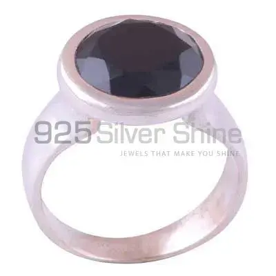 Semi Precious Black Onyx Gemstone Rings In 925 Sterling Silver 925SR3866