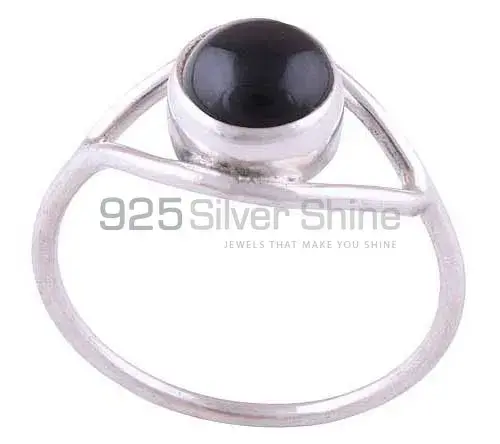 Semi Precious Black Onyx Gemstone Rings In Fine 925 Sterling Silver 925SR2795