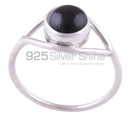 Semi Precious Black Onyx Gemstone Rings In Fine 925 Sterling Silver 925SR2795_0