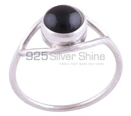 Semi Precious Black Onyx Gemstone Rings In Fine 925 Sterling Silver 925SR2795_0