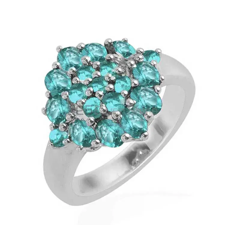 Semi Precious Blue Topaz Gemstone Rings Exporters In 925 Sterling Silver Jewelry 925SR1716_0