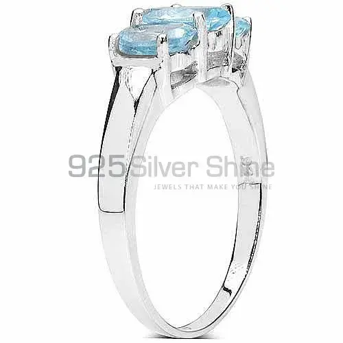 Semi Precious Blue Topaz Gemstone Rings In 925 Sterling Silver Jewelry 925SR3138_1