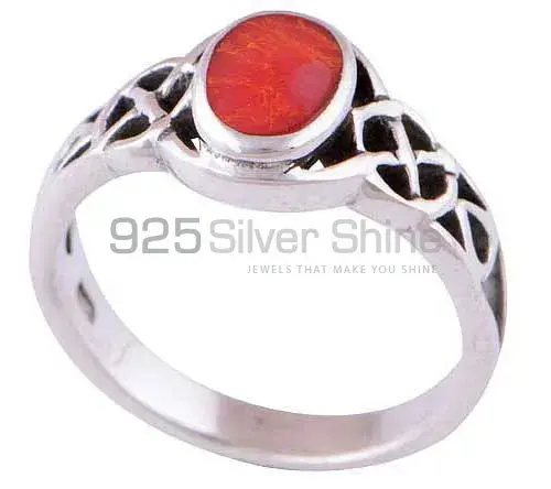 Semi Precious Carnelian Gemstone Rings Exporters In 925 Sterling Silver Jewelry 925SR2898_0