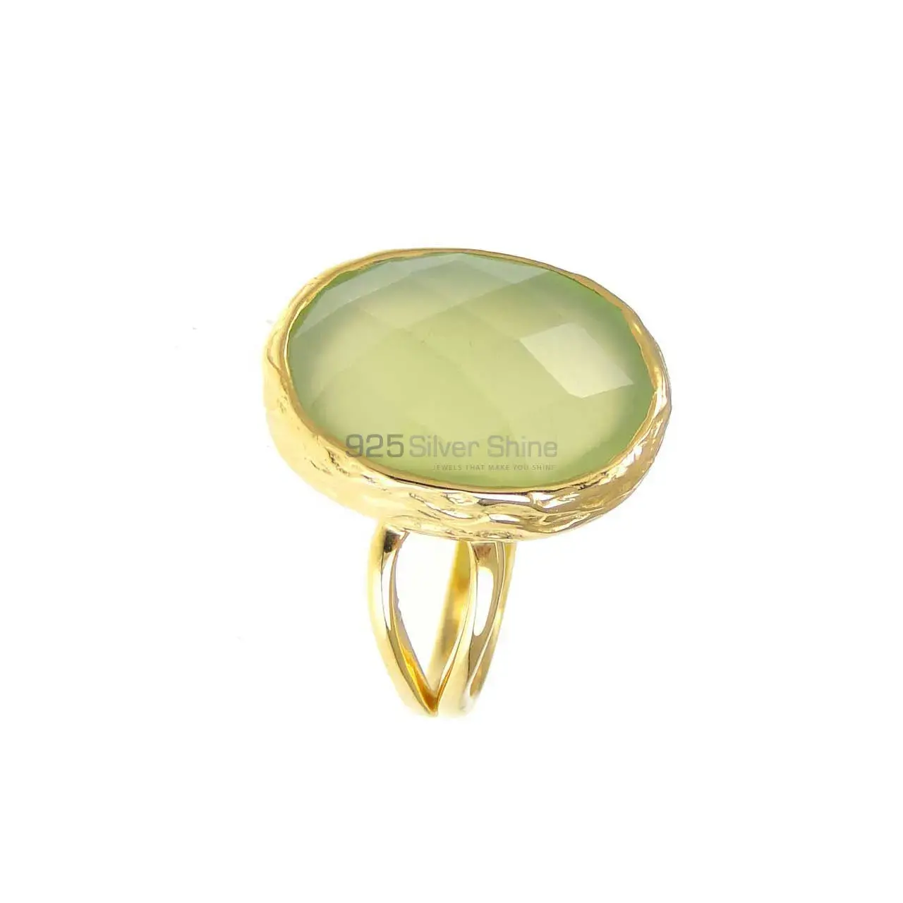 Semi Precious Chalcedony Gemstone Rings In Fine 925 Sterling Silver 925SR3836