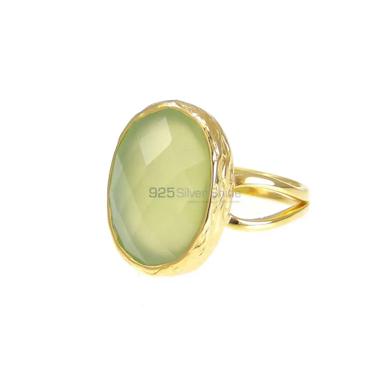 Semi Precious Chalcedony Gemstone Rings In Fine 925 Sterling Silver 925SR3836_0