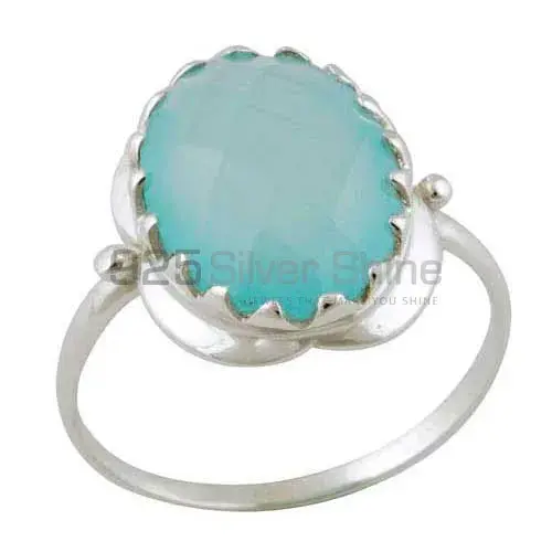 Semi Precious Chalcedony Gemstone Rings In 925 Sterling Silver Jewelry 925SR3390_0