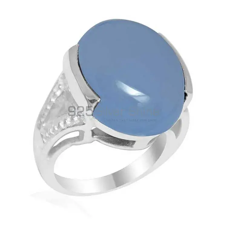 Semi Precious Chalcedony Gemstone Rings Suppliers In 925 Sterling Silver Jewelry 925SR1859_0