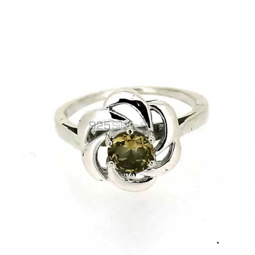 Natural Citrine Gemstone Silver Rings 925SR024-2_1