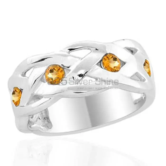 Semi Precious Citrine Gemstone Rings In Fine 925 Sterling Silver 925SR1996_0