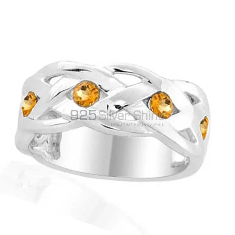 Semi Precious Citrine Gemstone Rings In Fine 925 Sterling Silver 925SR1996_0