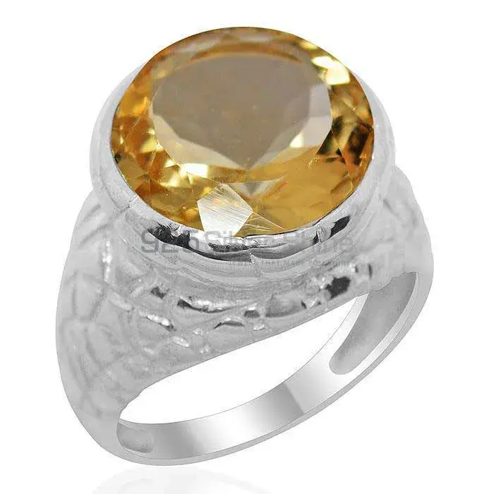 Citrine Birthstone Sterling Silver Wrap Ring 925SR2172