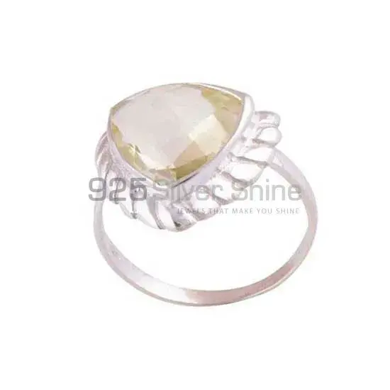 Sterling Silver Citrine Cut Stone Women's Rings 925SR3969_0