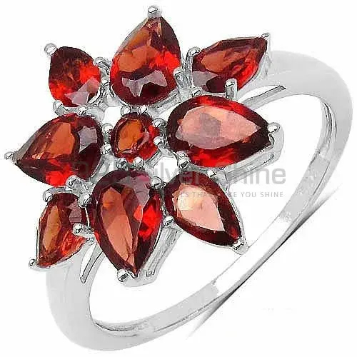 Semi Precious Garnet Gemstone Rings In Fine 925 Sterling Silver 925SR3363