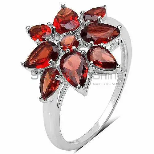 Semi Precious Garnet Gemstone Rings In Fine 925 Sterling Silver 925SR3363_1