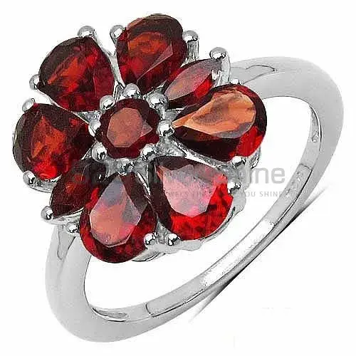 Semi Precious Garnet Gemstone Rings In Solid 925 Silver 925SR3360