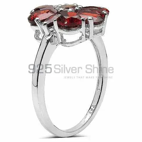 Semi Precious Garnet Gemstone Rings In Solid 925 Silver 925SR3360_0