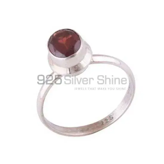 Sterling Silver Garnet Gemstone Wedding Rings 925SR3439_0