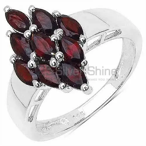 Semi Precious Garnet Gemstone Rings Suppliers In 925 Sterling Silver Jewelry 925SR3132