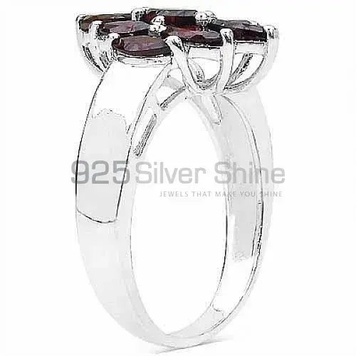 Semi Precious Garnet Gemstone Rings Suppliers In 925 Sterling Silver Jewelry 925SR3132_0