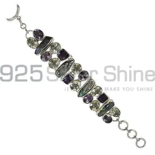 Semi Precious Gemstone Bracelets In 925 Silver Jewelry 925SB344